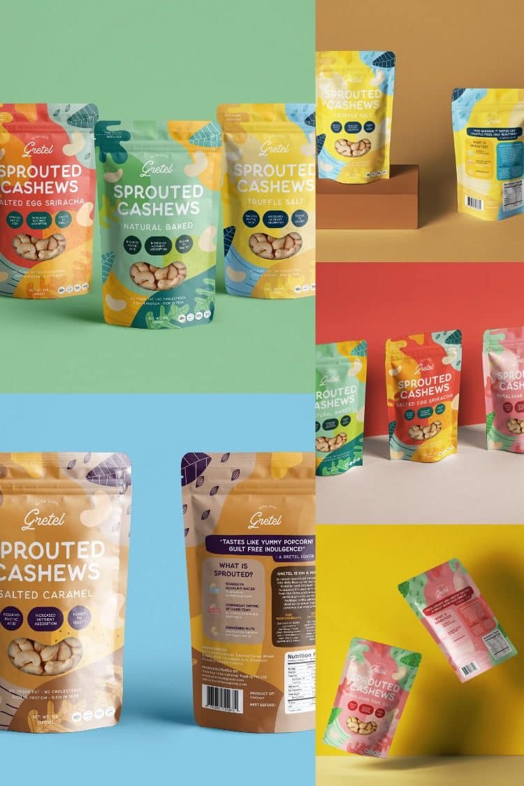 ซองและถุงแพคเกจจิ้ง ซองอาหารรวมเซ็ตแนวนอน โดย Packtive Packaging