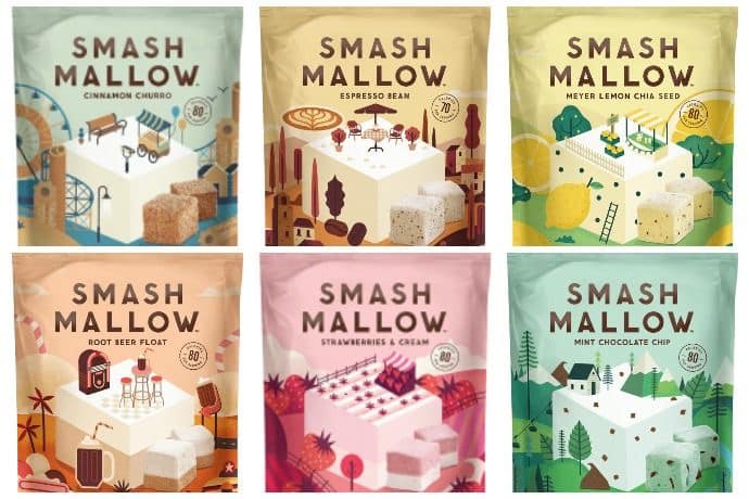 ซองและถุงแพคเกจจิ้ง ซอง Smash Mallow หลายรส โดย Packtive Packaging