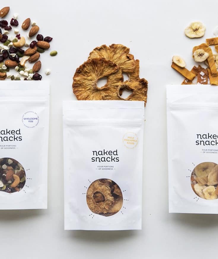 ซองและถุงแพคเกจจิ้ง ซอง Natural Snacks แบบจัดวาง โดย Packtive Packaging