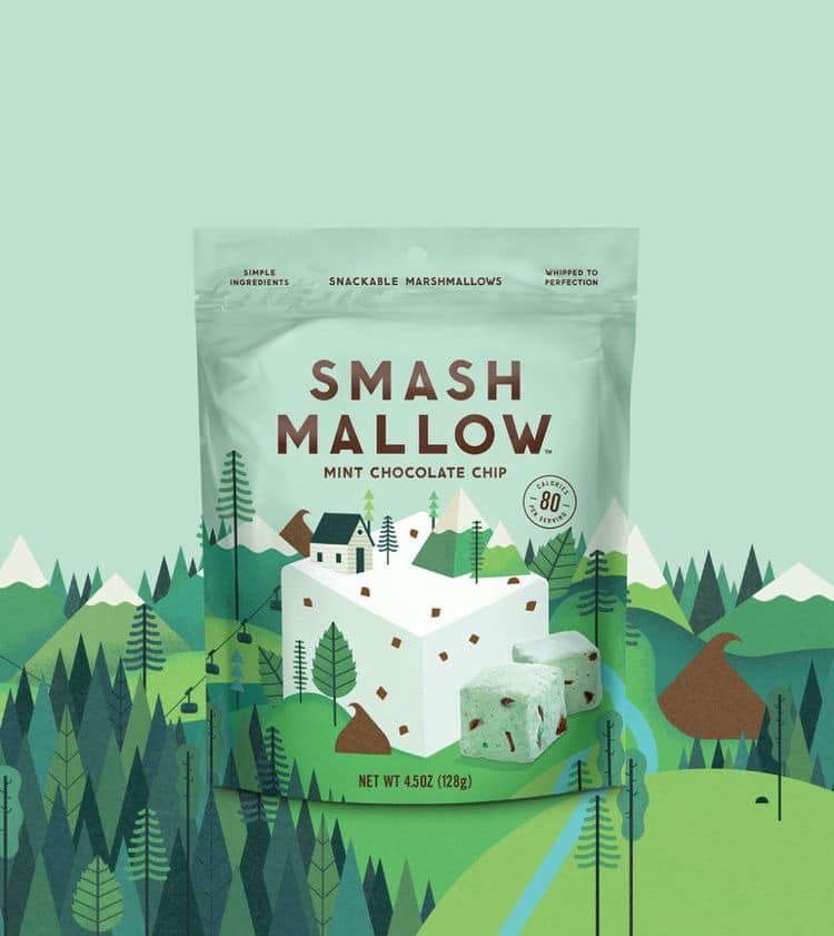 ซองและถุงแพคเกจจิ้ง ซอง Smash Mallow สีเขียว โดย Packtive Packaging