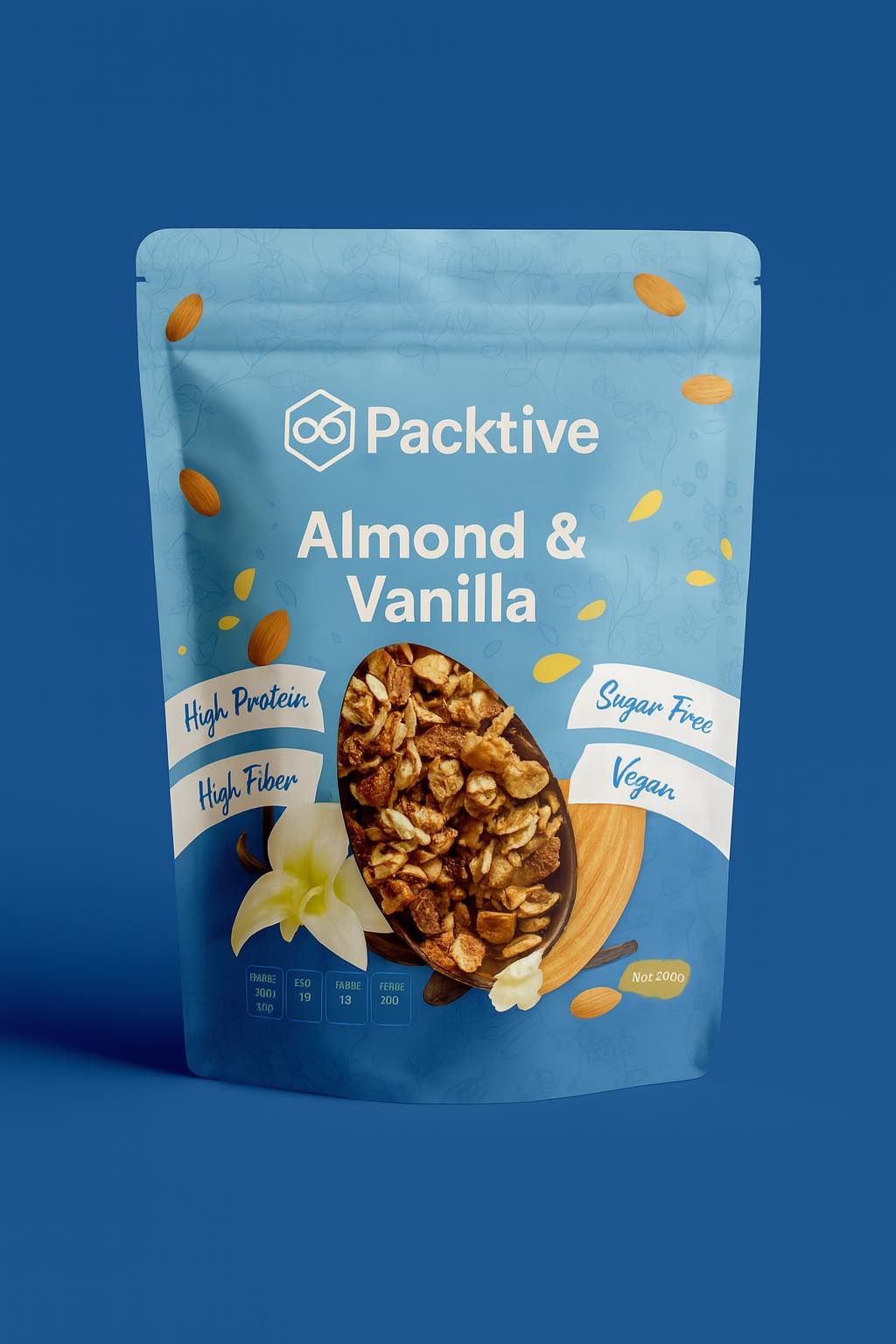 ซองและถุงแพคเกจจิ้ง ซอง Almond & Vanilla แบบตั้ง โดย Packtive Packaging