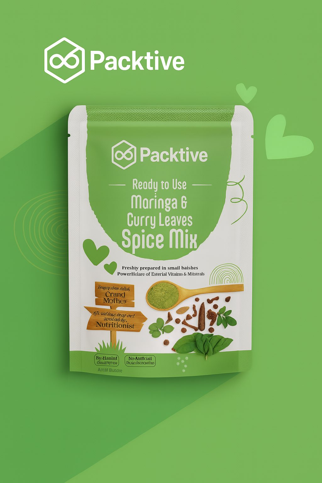 ซองและถุงแพคเกจจิ้ง ซอง Ready to Cook สีเขียว โดย Packtive Packaging