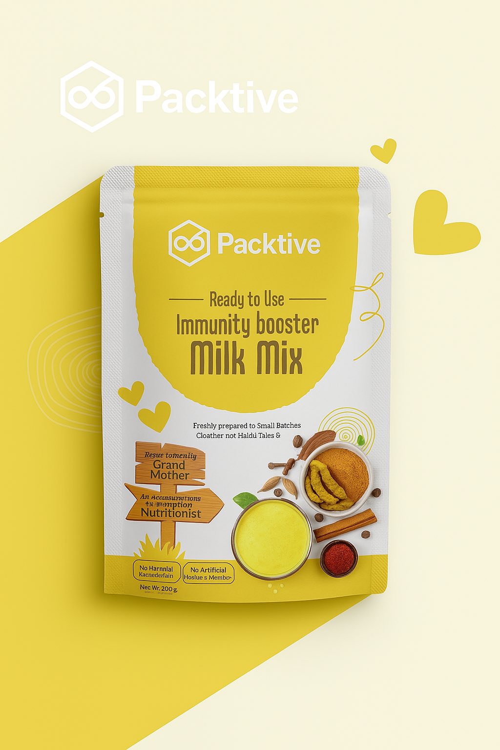 ซองและถุงแพคเกจจิ้ง ซอง Ready to Cook สีเหลือง โดย Packtive Packaging