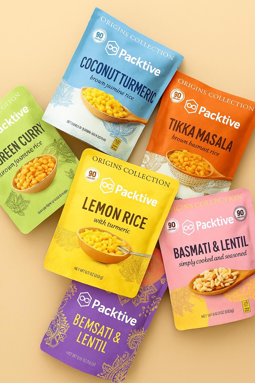 ซองและถุงแพคเกจจิ้ง ซองขนมและเครื่องดื่มรวมสี โดย Packtive Packaging