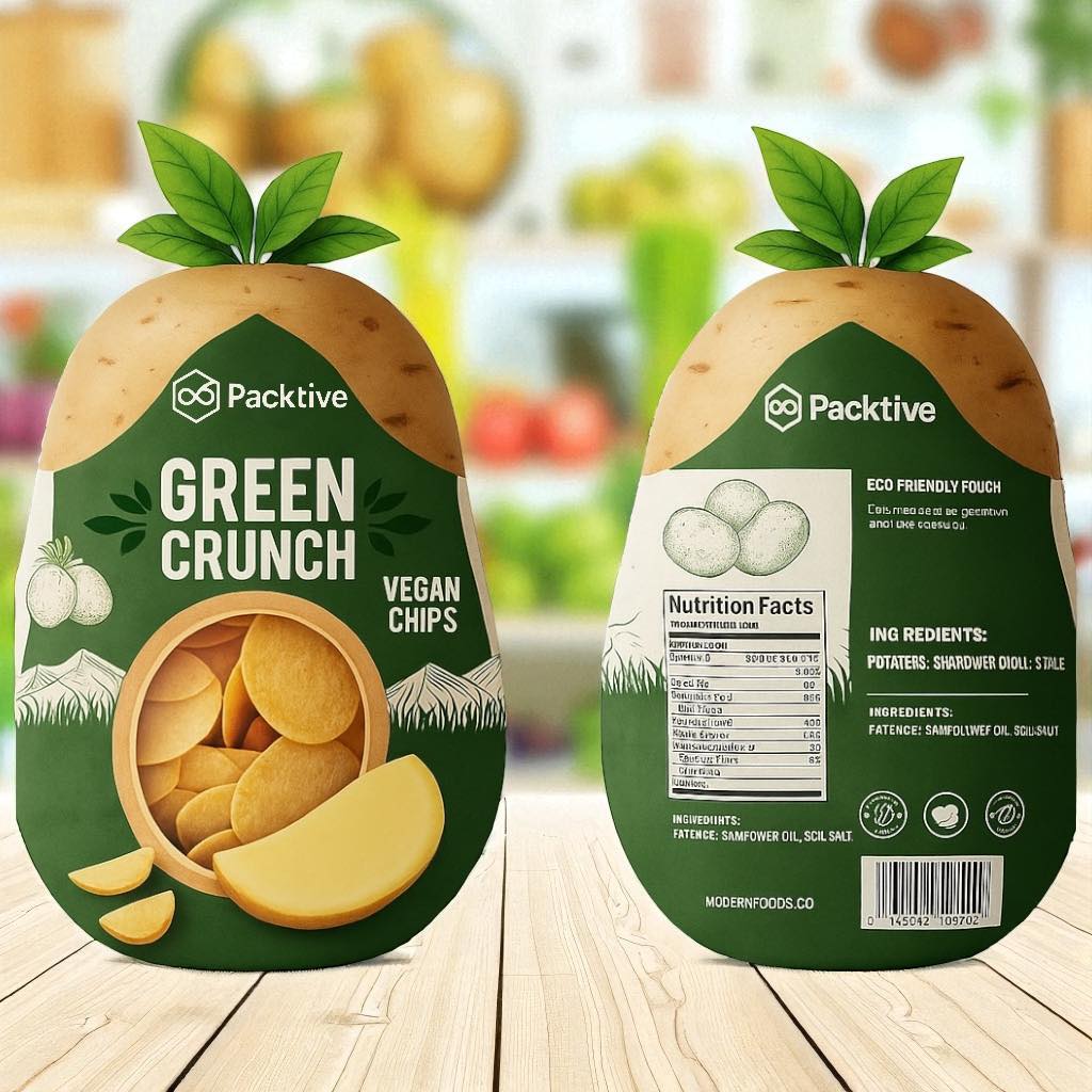 ซองและถุงแพคเกจจิ้ง ซอง Green Crunch ทรงการ์ด โดย Packtive Packaging