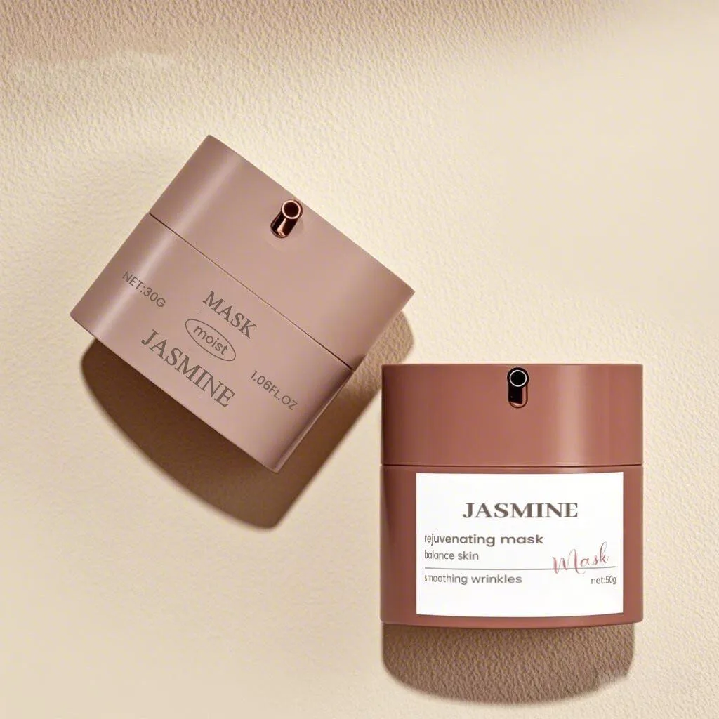 กระปุกครีม กระปุกครีมภาพสินค้าจริง โทนน้ำตาล แบบที่ 8 โดย Packtive Packaging