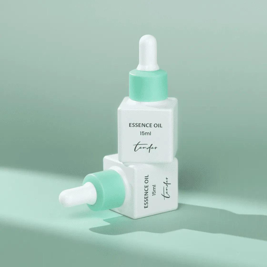 ขวดและดรอปเปอร์ ขวดดรอปเปอร์แก้วภาพสินค้าจริง แบบที่ 6 โดย Packtive Packaging