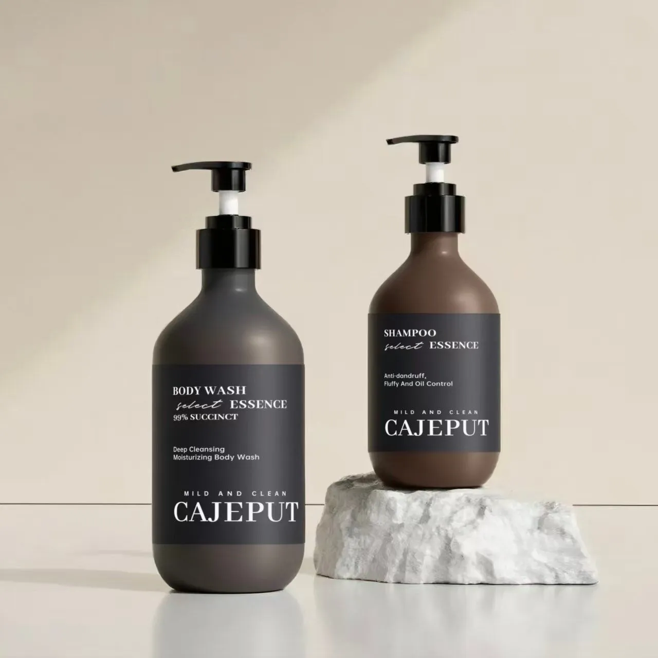 ขวดและดรอปเปอร์ ขวดปั๊มพลาสติก แบบที่ 3 โดย Packtive Packaging